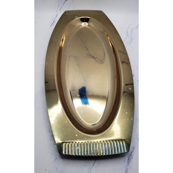 Vintage Kromex 10 Inch Serving Party Tray Platter Dish - Picture 7 of 8